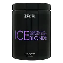 Професійна антижовта маска для волосся Ice Blonde Profis, 1000 мл з фіолетовими пігментами