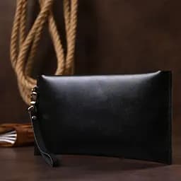 Шкіряна тревел-косметичка Shvigel 16420 унісекс чорна - мініатюра 6