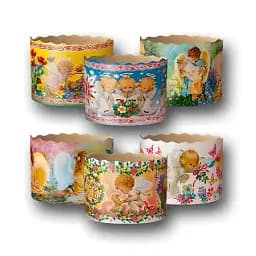 Форми для випічки паски Асорті 8.5х11 см 50 шт.