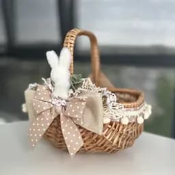 Пасхальная корзина 22х14х23см hand-made 1 MIS LT