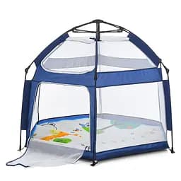 Намет автоматичний MR 1512 з килимком, 146x127x110 см, каркасний, сітчасті стіни, синій