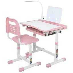 Детская парта Bambi M 5068-8-2 с лампой и подставкой для книг