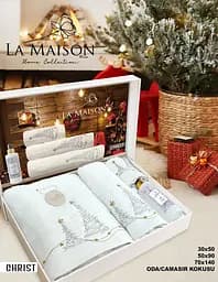 Подарунковий набір рушників з парфумом La Maison Christ pbe0051119 - мініатюра 2