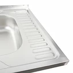 Кухонна мийка з нержавіючої сталі Platinum декор 6060 L (0,7/160 мм), Decor - мініатюра 3