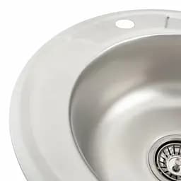 Кухонна мийка з нержавіючої сталі Platinum декор 450 (0,6/170 мм), Decor - мініатюра 5