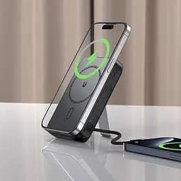 Універсальна мобільна батарея Acefast Magnetic Wireless 10000mAh 22.5W PD,QC 3.0 USB-C In/Out QI 15W M24 Metal Gray (6974316284871) - мініатюра 2
