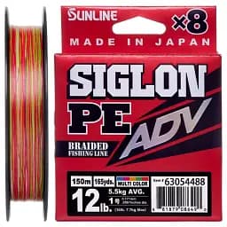 Шнур Sunline Siglon PE ADV х8 150 м (мульти.) 1.0/0.171 мм 12 lb/5.5 кг