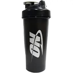 Шейкер спортивний Optimum Nutrition Shaker with metal ball Black Grey 600 мл