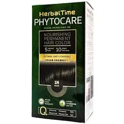 Краска для волос Herbal Time Phytocare тон 1N (Черный) 125 мл