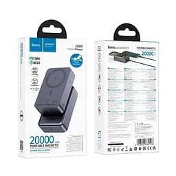 Акумулятор портативний Hoco J160B Original PD 20W magnetic power bank 20000mAh бездротова зарядка - мініатюра 7