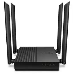 Роутер TP-LINK Archer C64, Black, Wi-Fi 802.11 ac, до 1167 Mb/s, 2.4/5GHz, 4 LAN 10/100/1000 Mb/s, RJ45 10/100/1000Mb/s, 4 внешних антенн