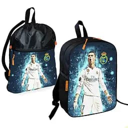 Школьный рюкзак детский Криштиану Роналду + Сумка для обуви спортивной формы рюкзак-мешок мальчику (01876)