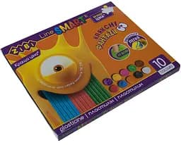 Пластилин, 10 цветов, 200 г