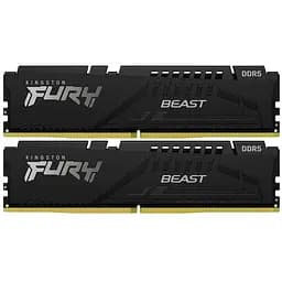 Модуль памяти для компьютера DDR5 32GB (2x16GB) 6000 MHz Fury Beast Black Kingston Fury (ex.HyperX) (KF560C36BBE2K2-32)