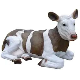 Декоративна фігурка Engard Корівка 40.5 х 19.5 х 23.4 см біла з коричневим