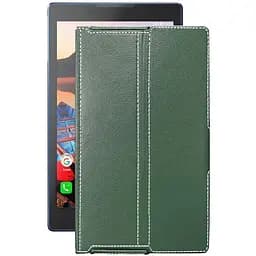 Чехол StatusCASE из экокожи для планшета Lenovo Tab 3 TB3-850f Темно-зеленый