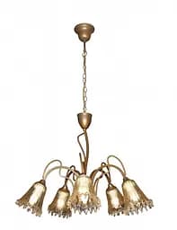 Люстра подвесная Brille флористика E27 60W G (BR-911S/5)