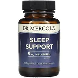 Поддержка сна с мелатонином Dr. Mercola Sleep Support 5 мг 30 капсул