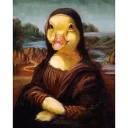 Картина постер на полотні BrushMe Мона Качечка