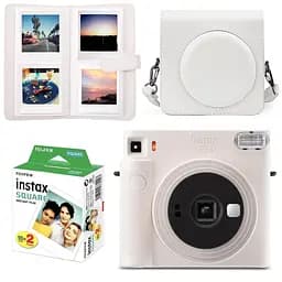 Набір камера Fujifilm Instax Square SQ1, Фотопапір 20шт, Чохол, Фотоальбом 80 фото Білий
