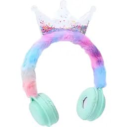 Наушники FG240430009Q, плюшевые, Bluetooth 5.0, дальность действия до 10 метров, 6-8 часов работы, бирюзовые.