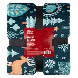 Плед Ardesto Christmas Flannel 160х200 см олени 100% полиэстер зеленый (ART0127PB)