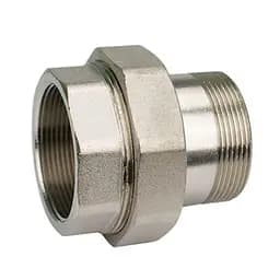 Згін-американка Karro KR3102 1 1/2" прямий нікельована латунь 30412