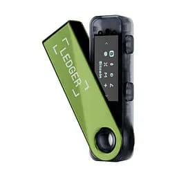 Криптогаманець Ledger Nano S Plus Oxidate Green, апаратний мультивалютний криптовалютний гаманець, холодне зберігання, USB, сумісність з Android/macOS/Windows, формат флешки, високий захист