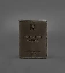 Кожаная обложка для удостоверения офицера 9.0 темно-коричневая Crazy Horse