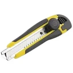 Ніж висувний Сила 18 мм обгумований корпус гвинтовий замок