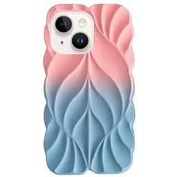 Чохол Epik TPU Leaf для Apple iPhone 15, 6.1 Pink/Blue