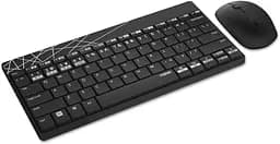Комплект беспроводной клавиатура и мышь Rapoo 8000M Wireless Black - мініатюра 1