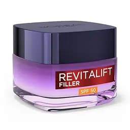 Денний антивіковий крем-догляд L'Oreal Paris Revitalift Filler, для відновлення втраченого об'єму шкіри обличчя, SPF 50, 50 мл (AA302800) - мініатюра 2