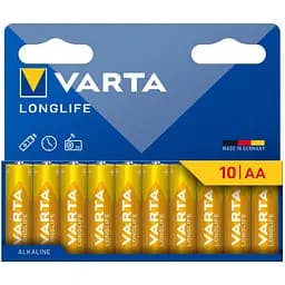 Батарейки Varta Longlife Alkaline AA 10 шт. (4106101761)
