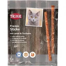 Набір ласощі для кішок Trixie Premio Quadro-Sticks, ягня та індичка 5 шт по 25 г