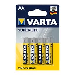 Батарейка Varta AA SUPERLIFE Zinc-Carbon R6 x 4 (02006101414)