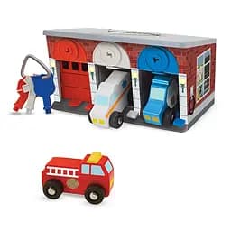 Ігровий набір Melissa&Doug Гараж рятувальних машин з ключами (MD4607) - мініатюра 3