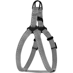 Шлея для собак Barksi Active світловідбивна (обхват грудей 33-40 см ширина 1 см) сіра