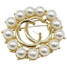 Елегантна брошка з перлинами для особливого образу декоративна жіноча прикраса на одяг Золотистий