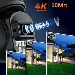 Вулична WiFi IPкамера Besder A20H  10Мп 2 незалежних об'єктиви чорна  - мініатюра 7