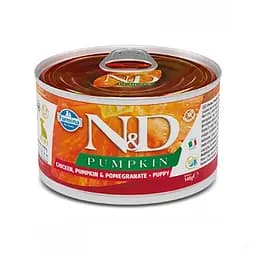 Консервированный корм Farmina N&D Grain Pumpkin Puppy Mini Chicken Беззерновой корм с курицей, тыквой и гранатом