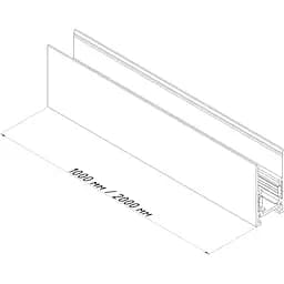 Рейка для трекового світильника Aqara Overlay Rail для H1/ H1 Pro 2m Black [107935] - мініатюра 5