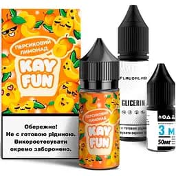 Набор компонентов для самозамеса солевой заправки Flavorlab Kayfun Персиковый Лимонад 30 мл, 0-50 мг (18722)
