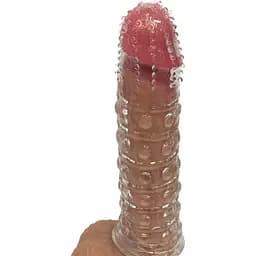 Насадка Passion Deluxe многоразовая с пузырьками и усиками (4821002030095)