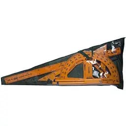 Комплект измерительных приборов ZiBi Teacher для школьной доски 5 предметов желто-оранжевый (ZB.5699)