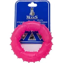 Игрушка для собак Modes Denta кольцо XS 9 см розовая