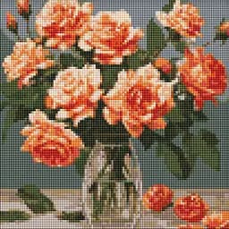 Набір з алмазною мозаїкою Витончений букет AMO7887, 30x30 см