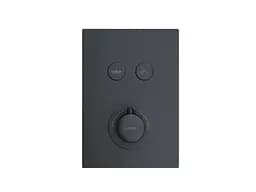 Душова система прихованого монтажу Corsan Plomeria black + BOX з термостатом 646994, Чорний матовий - мініатюра 3