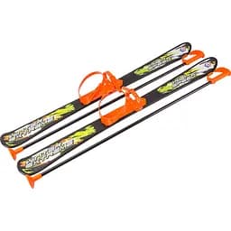 Детские лыжи ТехноК с палками черный 90 см