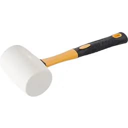 Киянка гумова біла Сила з фібергласовою рукояткою 680 гр